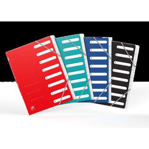 OXFORD Trieur Standard A4 8 Positions Couverture Carte Coloris Assortis thumbnail image 1
