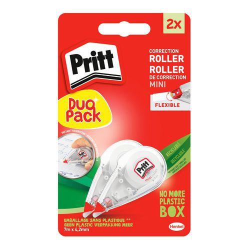 Illustration de : Mini roller correcteur blanc - Pritt