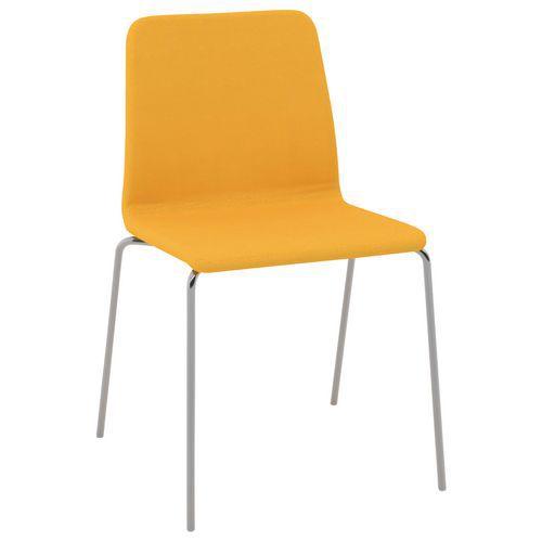 Chaise de réunion Celte tissu polyester non feu Quadrifoglio thumbnail image 1