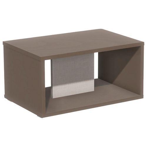 Table basse Identité sur patins Argent/Brun thumbnail image 1