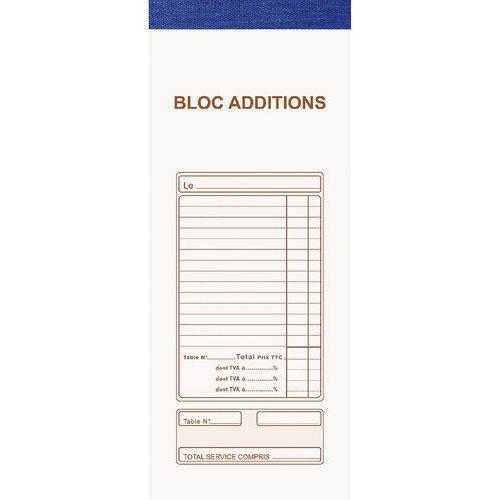 Bloc Maître d'Hôtel 50 feuillets autocopiants numérotés en tripli thumbnail image 1