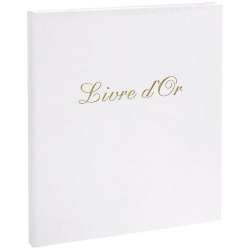 Livre d'or Balacron avec titre 140 pages blanches vertical thumbnail image 1