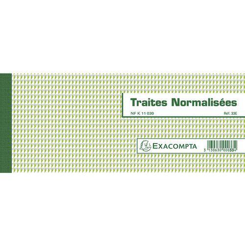 Lot de 10 Carnet à souche Traites normalisées NF K 11030-1 de 50 feuillets thumbnail image 1