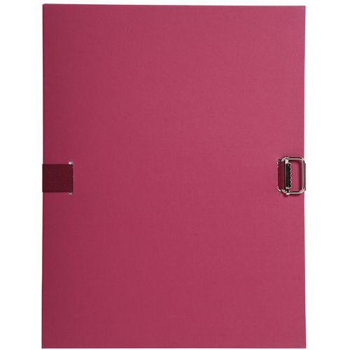 Lot de 10 chemises papier toilé à sangle dos extensible - bordeaux thumbnail image 1