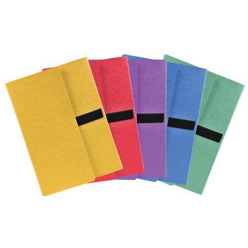 Lot de 10 chemises extens. 3 rab. carte lustr. sangle scratch 24x32cm thumbnail image 1