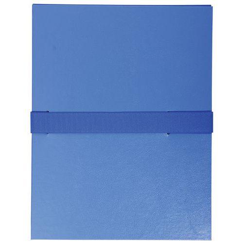 Lot de 10 chem. extens. balacron sans rab. sangle scratch 24x32cm bleu thumbnail image 1
