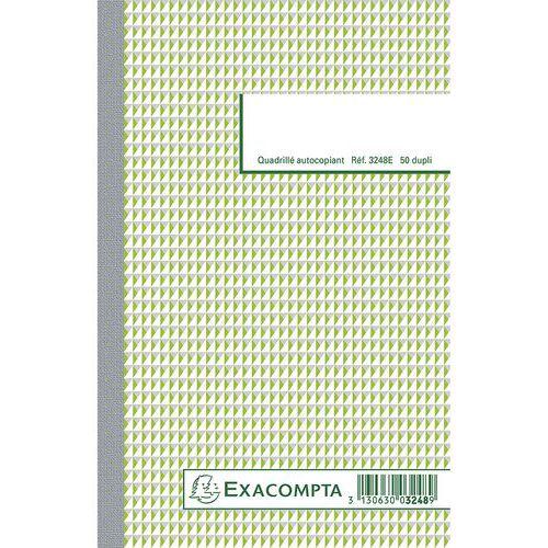 Lot de 10 Manifold quadrillé 5x5 21x13,5cm 50 feuillets dupli autocop. thumbnail image 1