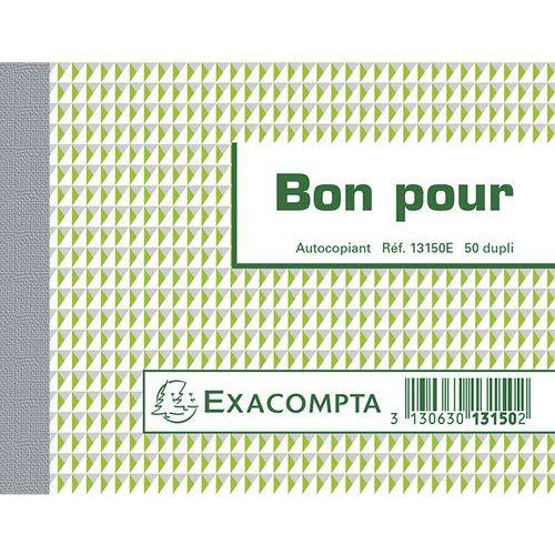 Lot de 10 Manifold Bon pour 10,5x13,5cm 50 feuillets dupli autocop. thumbnail image 1