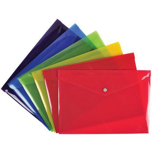 Lot de 30 Pochette pression Iderama en PP 33x23 cm Couleurs assorties thumbnail image 1