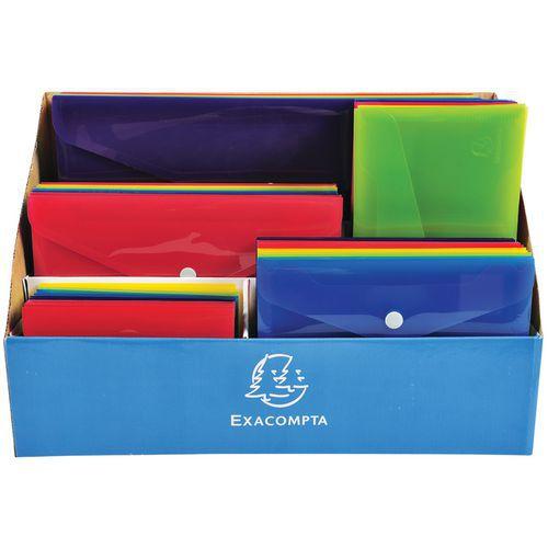 Présentoir de 60 pochettes pression Iderama polypropylène thumbnail image 1
