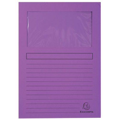 Lot de 4 paquets de 100 chemisess à fenêtre FOREVER - 22x31 cm - Violet thumbnail image 1