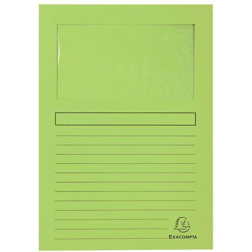 Lot de 4 paquets de 100 chemisess à fenêtre FOREVER 22x31 cm Vert Pré thumbnail image 1