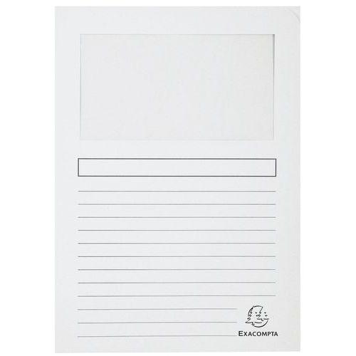 Lot de 4 paquets de 100 chemisess à fenêtre FOREVER - 22x31 cm - Blanc thumbnail image 1