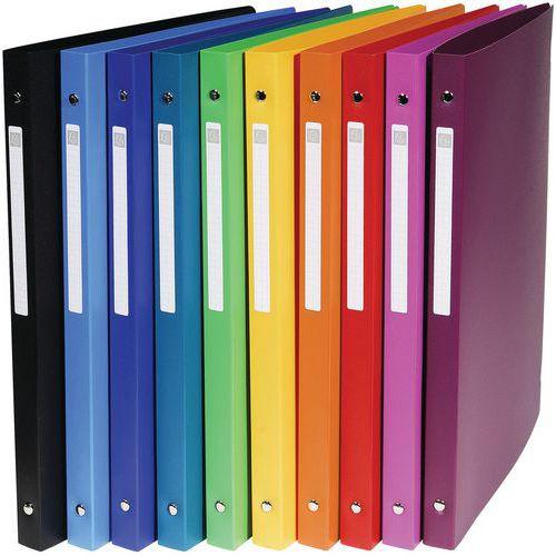 Illustration de : Classeur 4 anneaux 15 mm polypropylène uni - A4