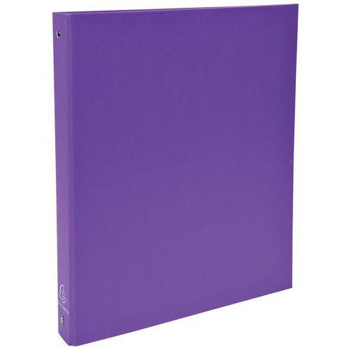 Lot de 20 Classeur rembordé polypropylène 4 anneaux 30mm - A4 - Violet thumbnail image 1