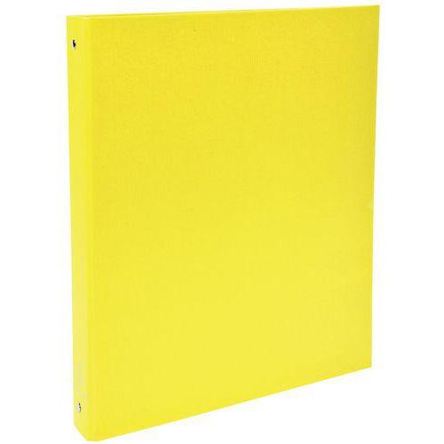 Lot de 20 Classeur rembordé polypropylène 4 anneaux 30mm - A4 - Jaune thumbnail image 1