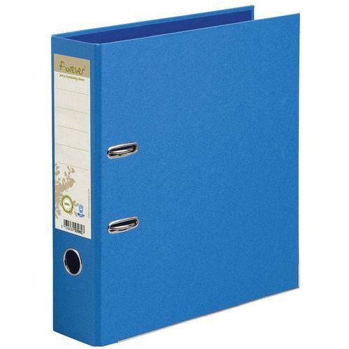 Lot de 10 Classeur rembordé papier Dos 80mm Forever - A4 maxi - Bleu thumbnail image 1