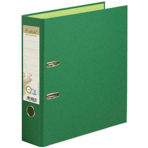 Lot de 10 Classeur rembordé papier Dos 80mm Forever - A4 maxi - Vert thumbnail image 1