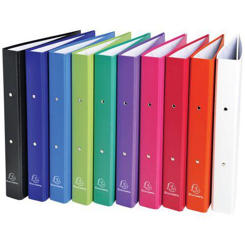 Illustration de : Classeur rembordé polypropylène 2 anneaux 30mm - A4