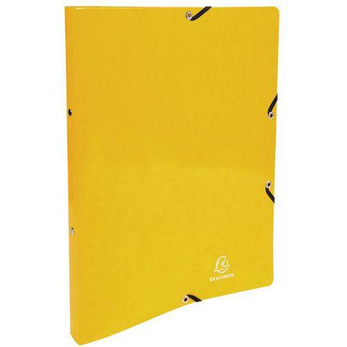 Lot de 20 Classeur à élastiques 2 anneaux 15mm Iderama - A4 - Jaune thumbnail image 1
