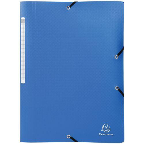 Lot de 50 chemises à élastiques 3 rabats polypropylène Opak - A4 - Bleu thumbnail image 1