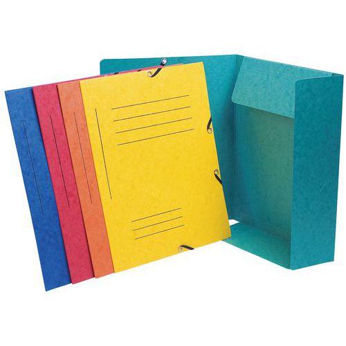 Lot de 50 Chemise à élastique Imprimée 3 rabats carte lustrée - A4 thumbnail image 1