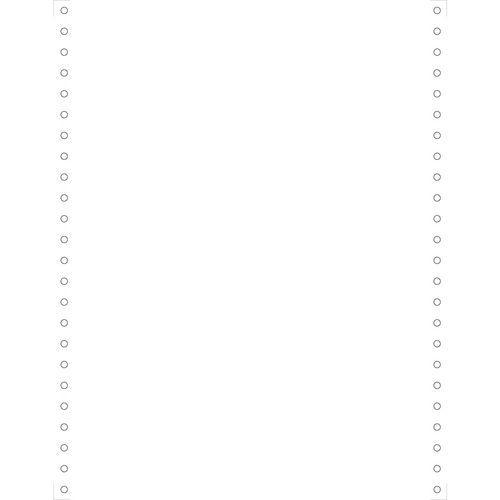 Illustration de : Feuilles listing blanc 240x12'' 1pli microperforations détachable 80g