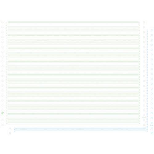 Feuilles listing autocop. zoné vert/bleu 380x11 2plis non détachable thumbnail image 1