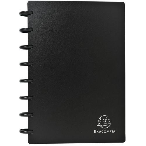 Illustration de : Porte-cartes de visite à anneaux et pochettes détachables A5