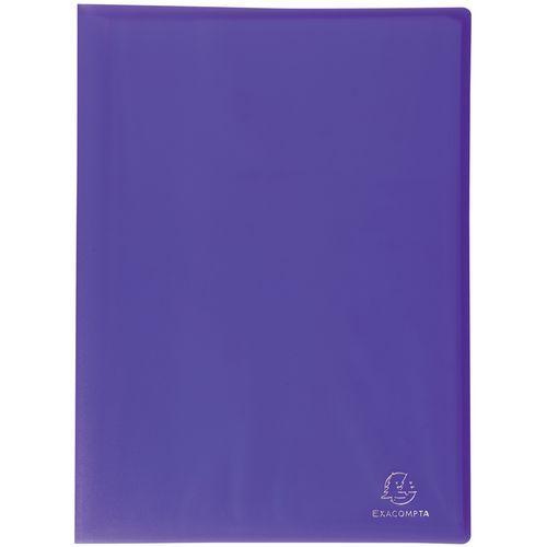 Lot de 12 Protège-doc. en PP semi rigide Chromaline 60 vues A4 violet thumbnail image 1