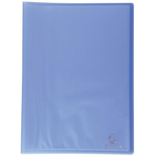 Lot de 12 Protège-doc. PP semi-rigide soudés 80 vues A4 bleu thumbnail image 1