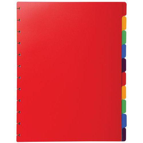 Lot de 10 Intercal. polypropylènes col. 10 pos. a porte-vues à anneaux thumbnail image 1