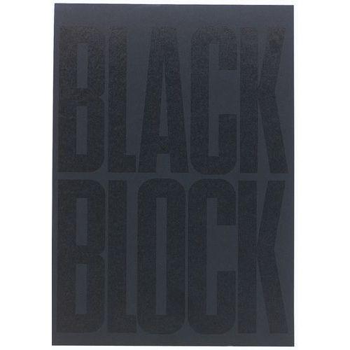 Illustration de : Bloc Black block 29,7x21cm - Papier jaune ligné