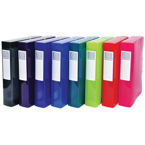 Lot de 8 Boite de classement en polyproppylène dos 60mm Iderama - A4 thumbnail image 1