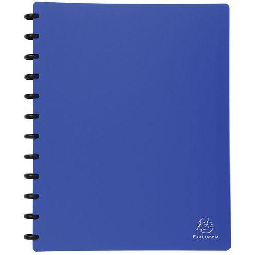 Lot de 4 Protège-doc. à ann. et pochet. détachables 60 vues A4 bleu thumbnail image 1