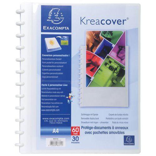 Protège-documents à anneaux et pochettes détachables KreaCover - A4 fullname image