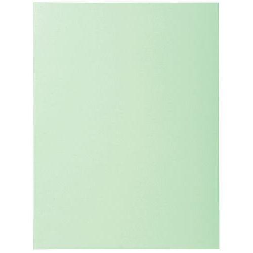 Lot de 5 paquets de 50 chemisess 2 rabats SUPER 210 - 24x32cm - vert thumbnail image 1