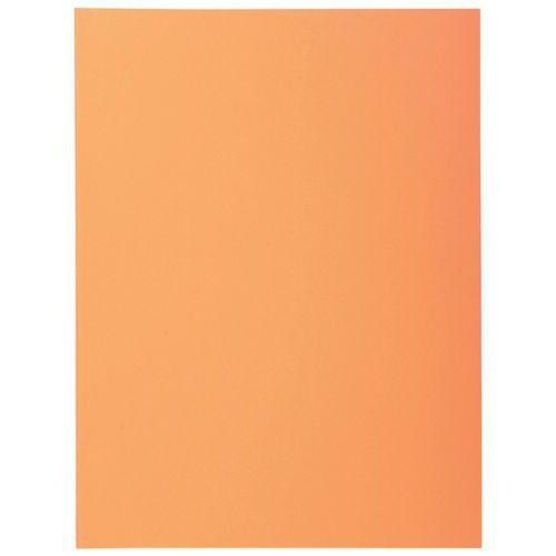 Lot de 5 paquets de 50 chemisess 2 rabats SUPER 210 - 24x32cm - orange thumbnail image 1