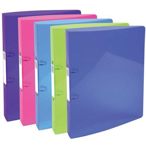 Illustration de : Classeur 2 anneaux 30mm IDERAMA polypropylène 7/10e - A4 maxi