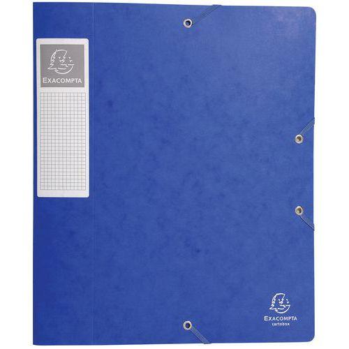 Lot de 10 Bte de class. Cartobox Dos 60mm cte lustrée A4 bleu thumbnail image 1