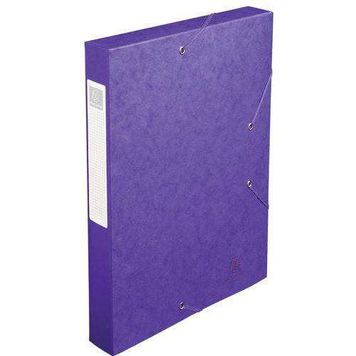 Lot de 10 Bte de class. Cartobox Dos 40mm cte lustrée A4 mauve thumbnail image 1