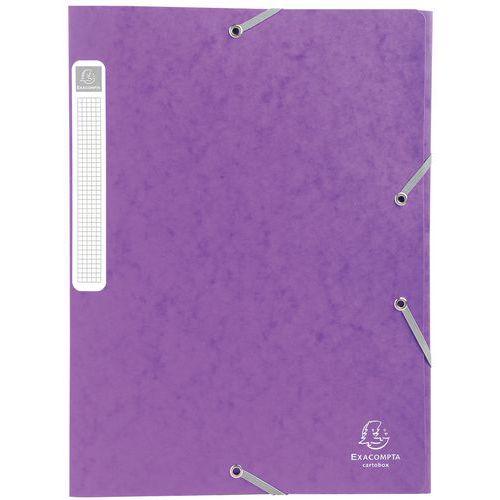 Lot de 25 Bte de class. Cartobox Dos 25mm cte lustrée A4 mauve thumbnail image 1