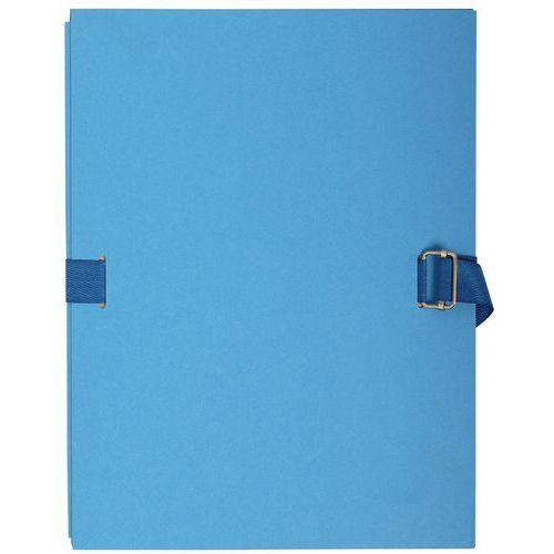 Lot de 10 chemises dos extensible avec rabat papier 24x32cm bleu clair thumbnail image 1