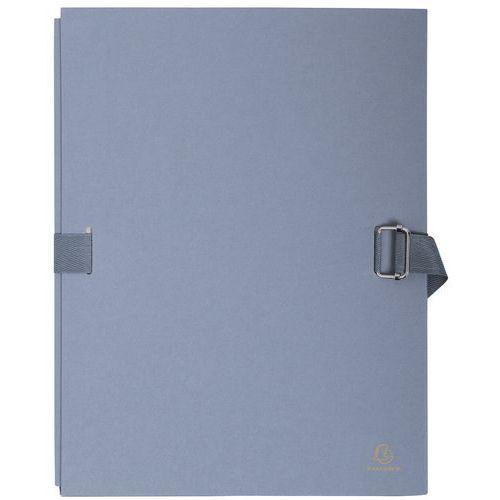 Lot de 10 chemises dos extensible avec rabat papier - 24x32cm gris thumbnail image 1