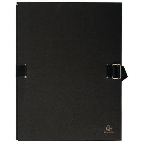 Lot de 10 chemises dos extensible avec rabat papier - 24x32cm noir thumbnail image 1