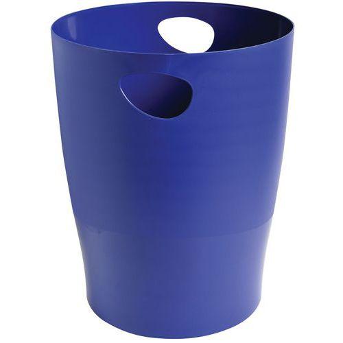 Lot de 8 Corbeille à papier ECOBIN 15 litres avec poignées bleu nuit thumbnail image 1