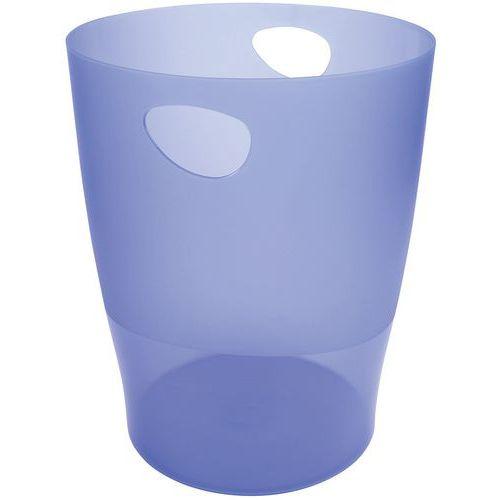 Lot de 8 Corbeille à papier 15 litres ECOBIN bleu glacé transparent thumbnail image 1