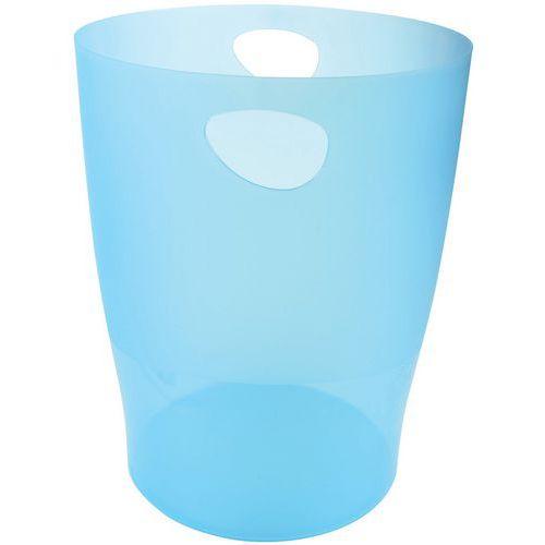 Lot de 8 Corbeille à papier 15 litres ECOBIN turquoise transparent thumbnail image 1
