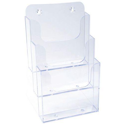 Lot de 4 Distributeur format A5 3 cases - Cristal thumbnail image 1