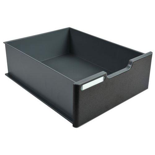 Tiroir modulodoc avec fronton noir jumbo - gris souris/noir thumbnail image 1